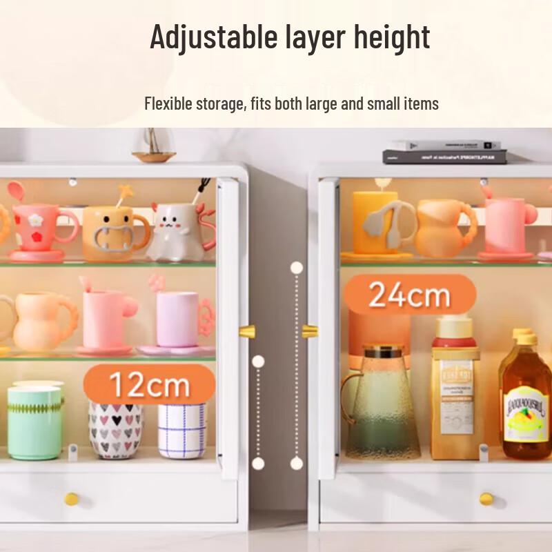 Beifu French Retro Kitchen Cup Storage Cabinet