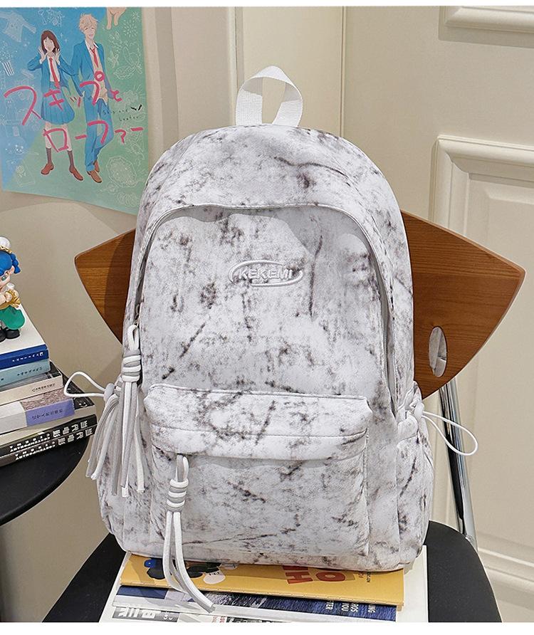 Schultasche literarisch, einfach und große Kapazität Japanischer Camping-Rucksack vielseitig und leicht Studenten-Schultasche Freizeit
