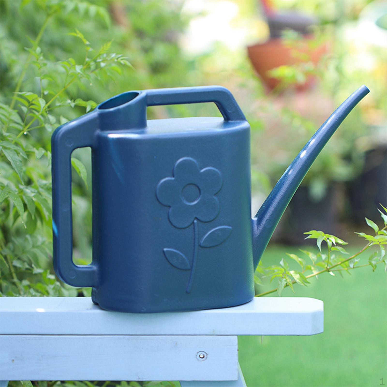 

4L Watering Can for Indoor Plants with Long Spout And Handle Garden Bonsai Deep blue