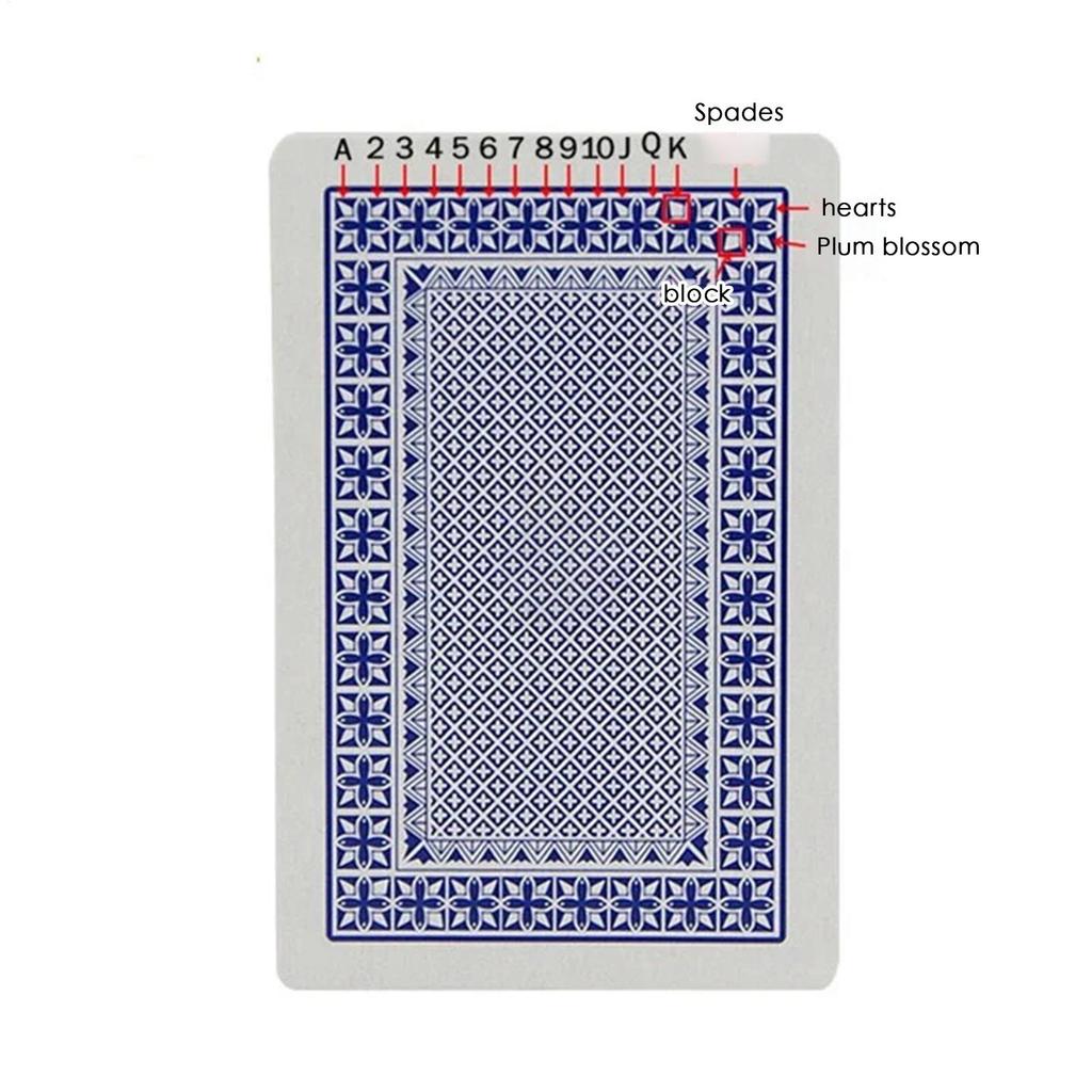 Professional Marked Playing Cards Deck for Magic Tricks, Party Game Poker Cards with Secret Marks & Instruction Guide