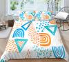 Geometric Painting Series 3D Digital Printing Quilt Cover Pillowcase Three-Piece Set Polyester