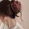 Simulation Rose Hair Claw Clip for Girl Hair Clamps Spring Hair Style Tool PonytailHolder Hair Jaw Clip Hair Ornaments