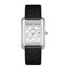 Women Watch Business Diamond Waterproof studded Large Dial Square Steel Strip Calendar Ladies Fashion Quartz Wristwatches
