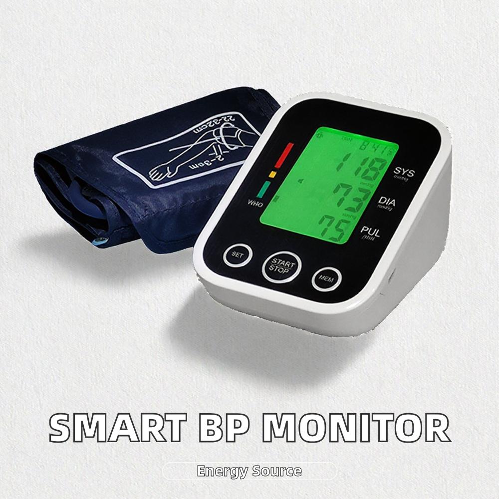 Digital Blood Pressure Monitor - Large LCD Display, High Accuracy, One-Button Operation for Home/Hospital Use