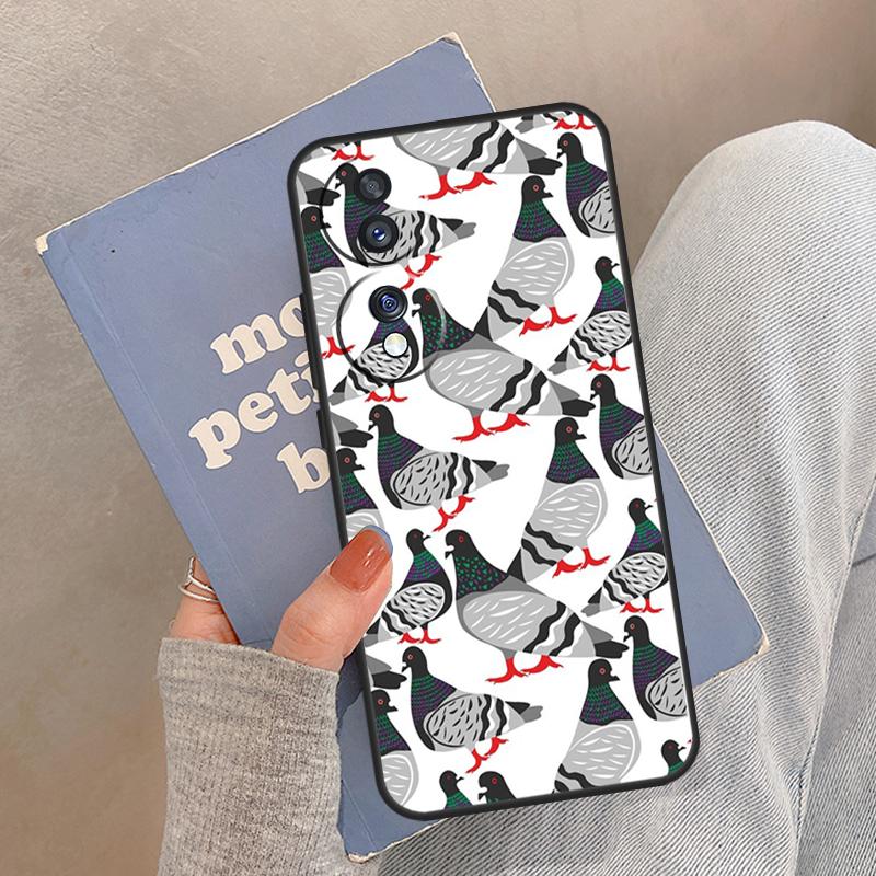 The Pigeons Case For Honor Magic 8 Pro 5 6 7 Lite Cover For Honor 200 400 90 70 50 X8a X8b X9a X9b X9c