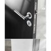 Bright Silver Indoor Silent Door Lock Nordic Light Luxury Bedroom Split Door Handle Lock