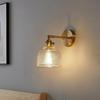 Nordic Creative Glass Wall Lamp Bedroom Bedside Corridor Corridor Sconce Lamp Room Decoration Retro Copper Attic Wall Lamp