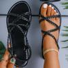 Women's Sandals Sexy Summer Shoes For Woman Summer Sandals 2025 New Flat Sandals Chaussures Femme Beach Shoes Female Footwear