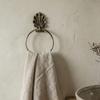 Round Hand Towel Holder Hanger Organizer Storage Rack Retro Wall Mounted for Bathroom