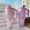 Water Bottle Handle Strap For Stanley Cup 30oz/40oz Portable Cute Crystal Cup Set 6-10cm Silicone Sling Thermos Cup Accessories