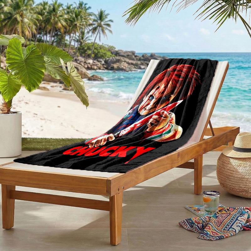 Chucky Fashion Beach Towel: Ideal for Summer Adventures Soft, Absorbent and Quick Drying Suitable for Swimming and Bathing