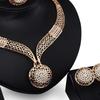Hollow Chain Necklace Earrings Ringsbracelets, Jewelry Set Ladies' Bridal Banquet Jewelry Set