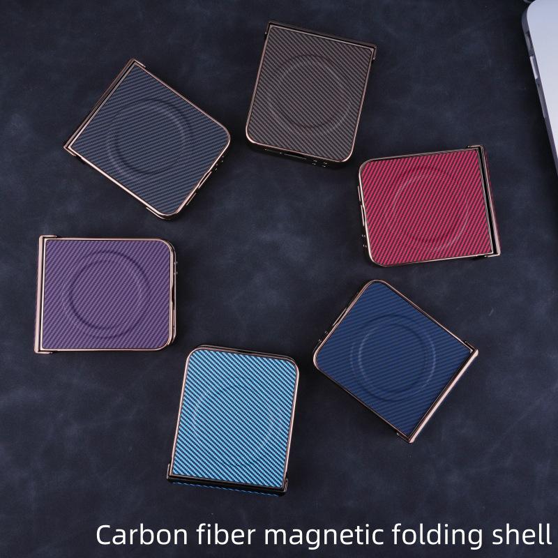 Magnetische Karbonfaserhülle für Samsung Z-Flip 7/6 - Leichter Luxus Faltbarer Schutz