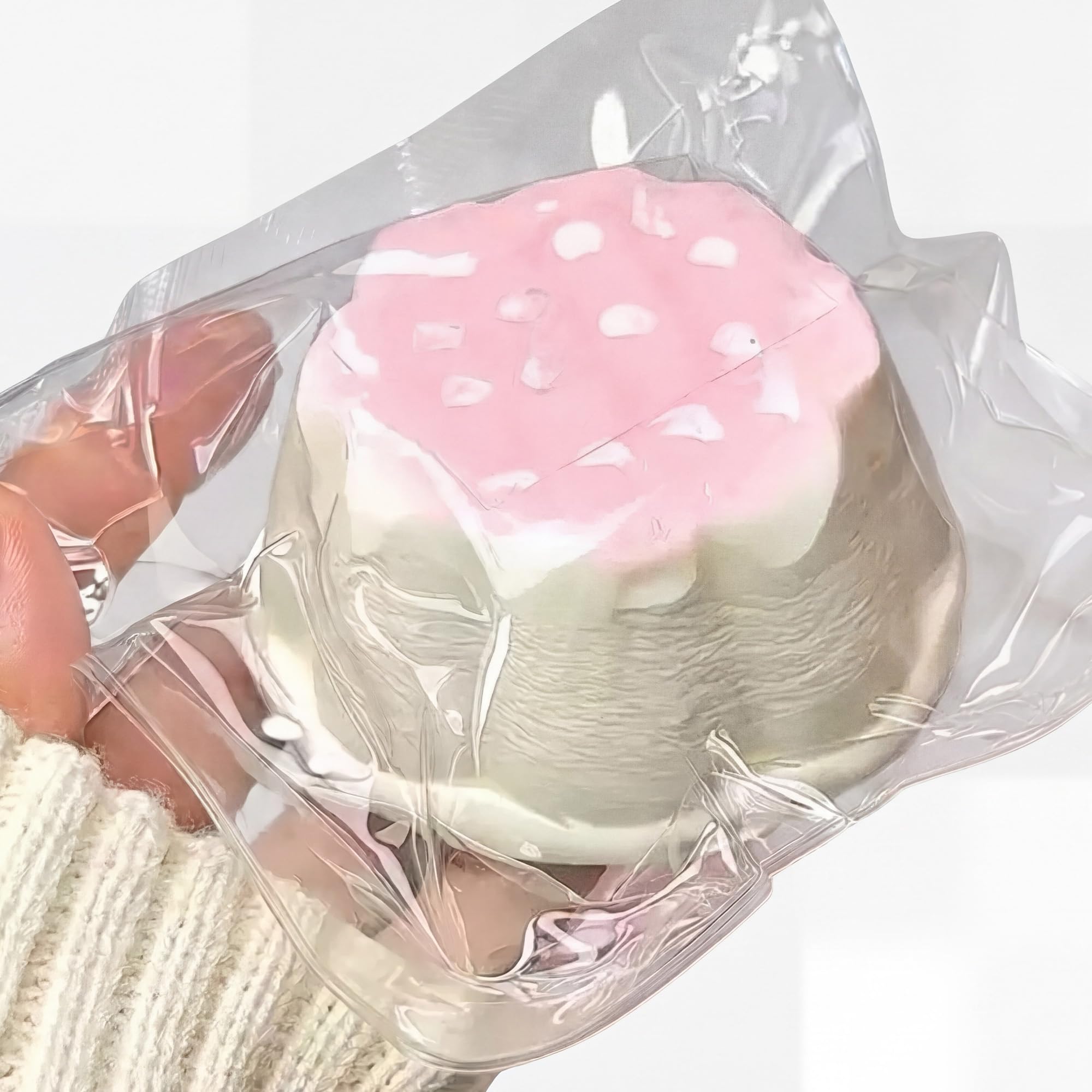 

CHALAN Squeeze Big Soft and Watery Stress Paw Milk Fluffy and Fun Pleasant Tactile Squeeze Sensory Time Photo Suitable for Children and Peach Milk