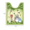 Senko My Neighbor Totoro Friends Long Toilet Mat, Approx. 80 x 60 cm, Green, Antibacterial and Odor Resistant, Made in Japan, Character Design 37147