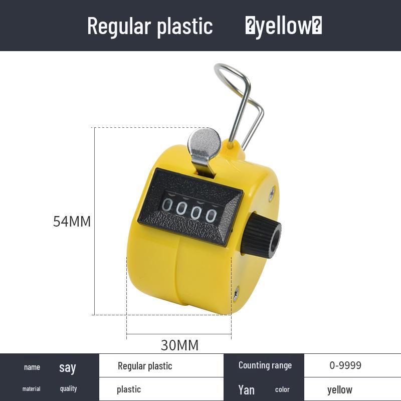 Metal Manual Tally Counter | Mechanical Handheld Counting Device for People and Traffic