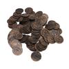 100PCS Treasure Coins Set High Simulation Detailed Pretend Plastic Toy Prop Coins for Board Games Party Decorations