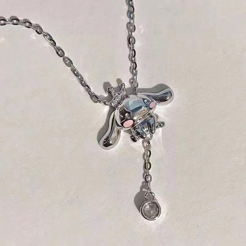 Cartoon Cute Tassel Chain Necklace Anime  Ladies Chain Pendant Jewelry