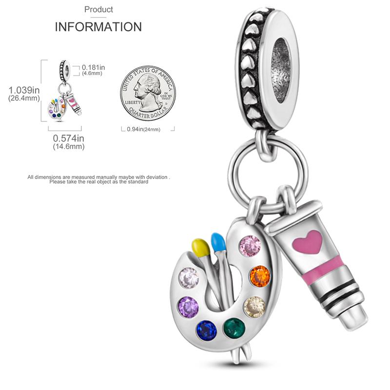 Elk Dinosaur Luminous Firefly Dangle Charm Flower Beads Sale Copper Fit Bangle Bracelet Diy Jewelry Charms