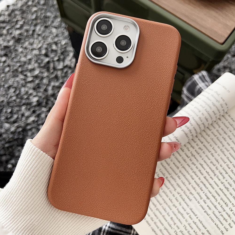 

Luxury Leather Solid Shockproof Phone Case For Xiaomi Redmi Note 14 13 12 Pro 12S 12R 11S 10 Pro Max Camera Protection Cover Redmi Note 12 Pro Speed коричневый