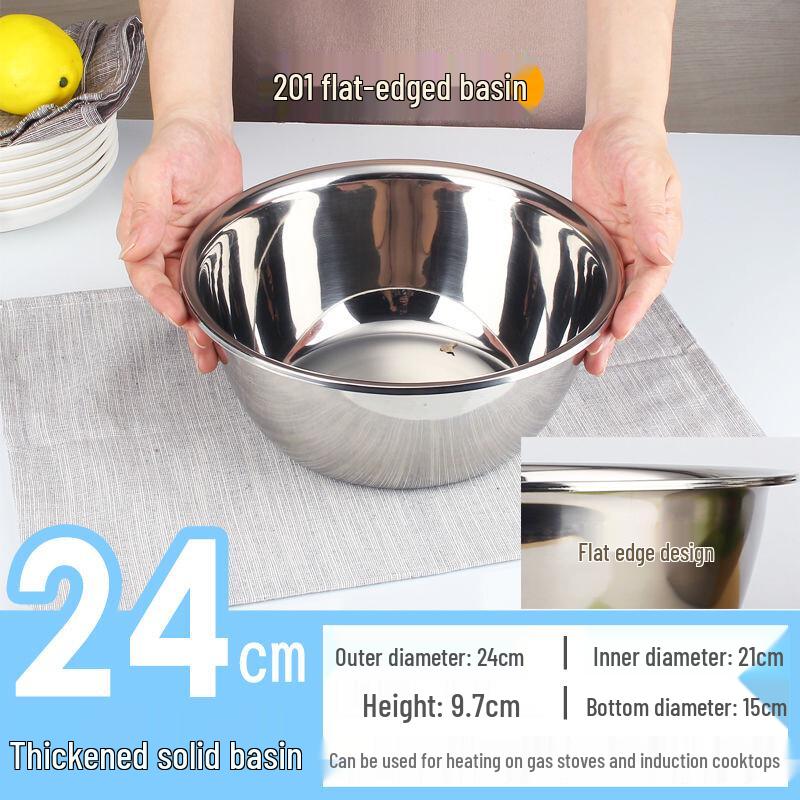 

Zhaoran Food Grade 304 Stainless Steel Mixing Bowl