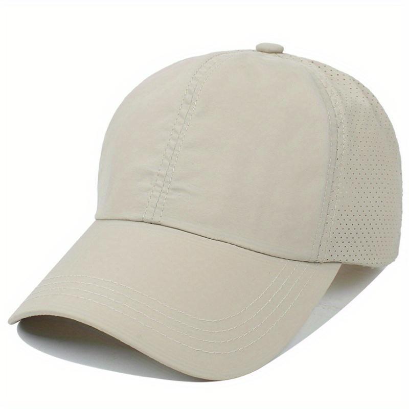 Summer Quick Drying Men's Ponytail Baseball Hat Sunscreen Hat Women's Sports Hat Camping Hat