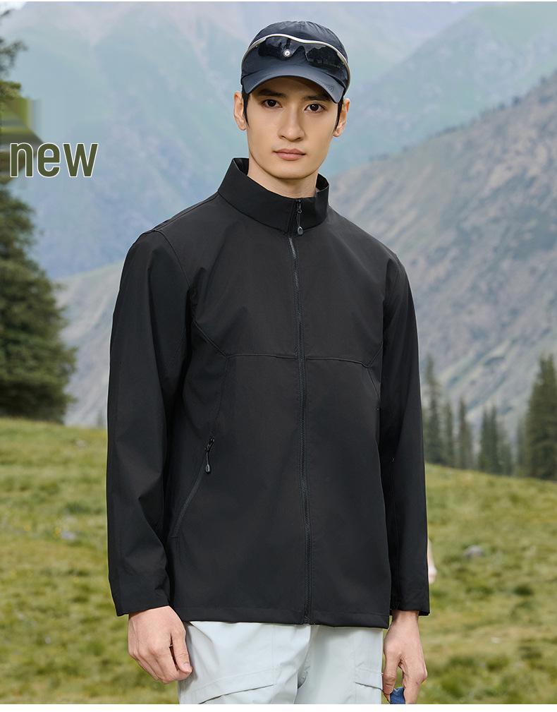 YKK Zipper Stand Collar Waterproof Windbreaker Jacket 6610 - Spring & Autumn Style