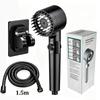 High Pressure Filter Shower Head 3 Modes One-key Stop Water Massage Clean Powerful Pressurized Shower Nozzle