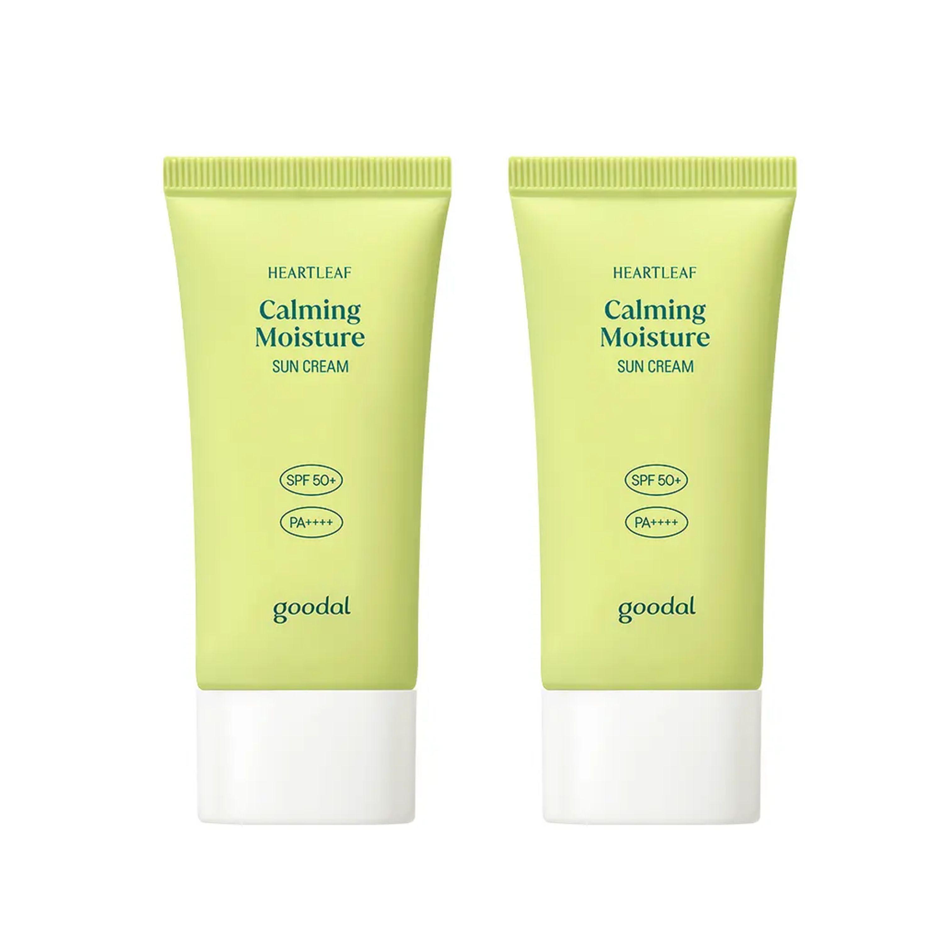 Goodal Heartleaf Calming Moisture Sun Cream 50ml x 2