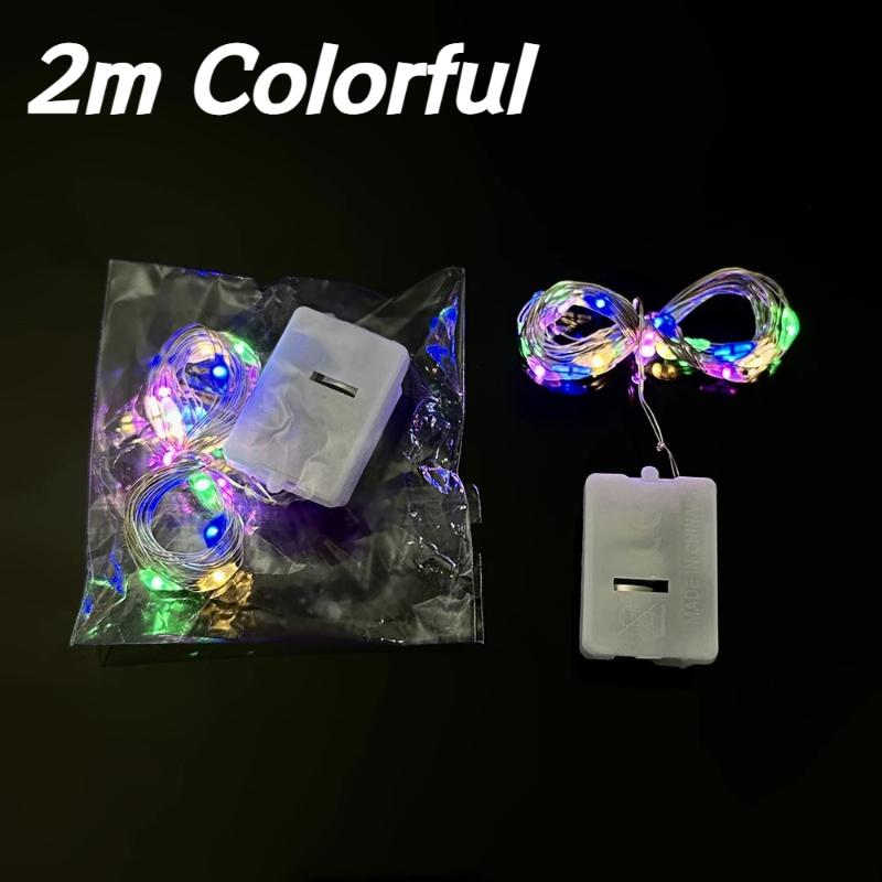 Floral Art Led String Fairy Lights Waterproof Indoor And Outdoor Decorative Lamp Led Light Alloy Wire Party Holiday Decor