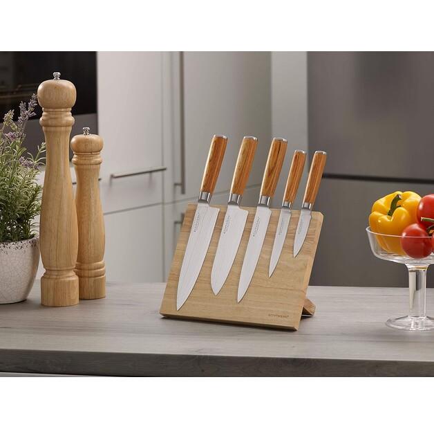 Kitchen Utensils Echtwerk Holz-Magnet, 6 Pieces, Natural