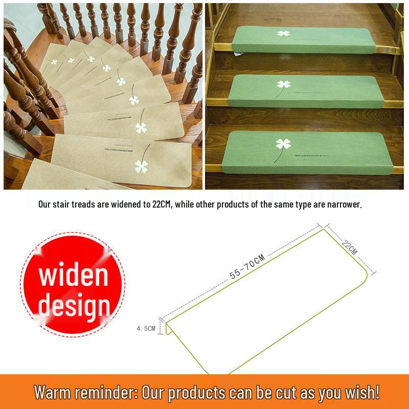 Luminous Anti-Slip Self-Adhesive Stair Tread Carpets for Solid Wood Floors