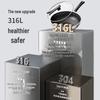 Royalstar 316 Stainless Steel Honeycomb Wok with Lid