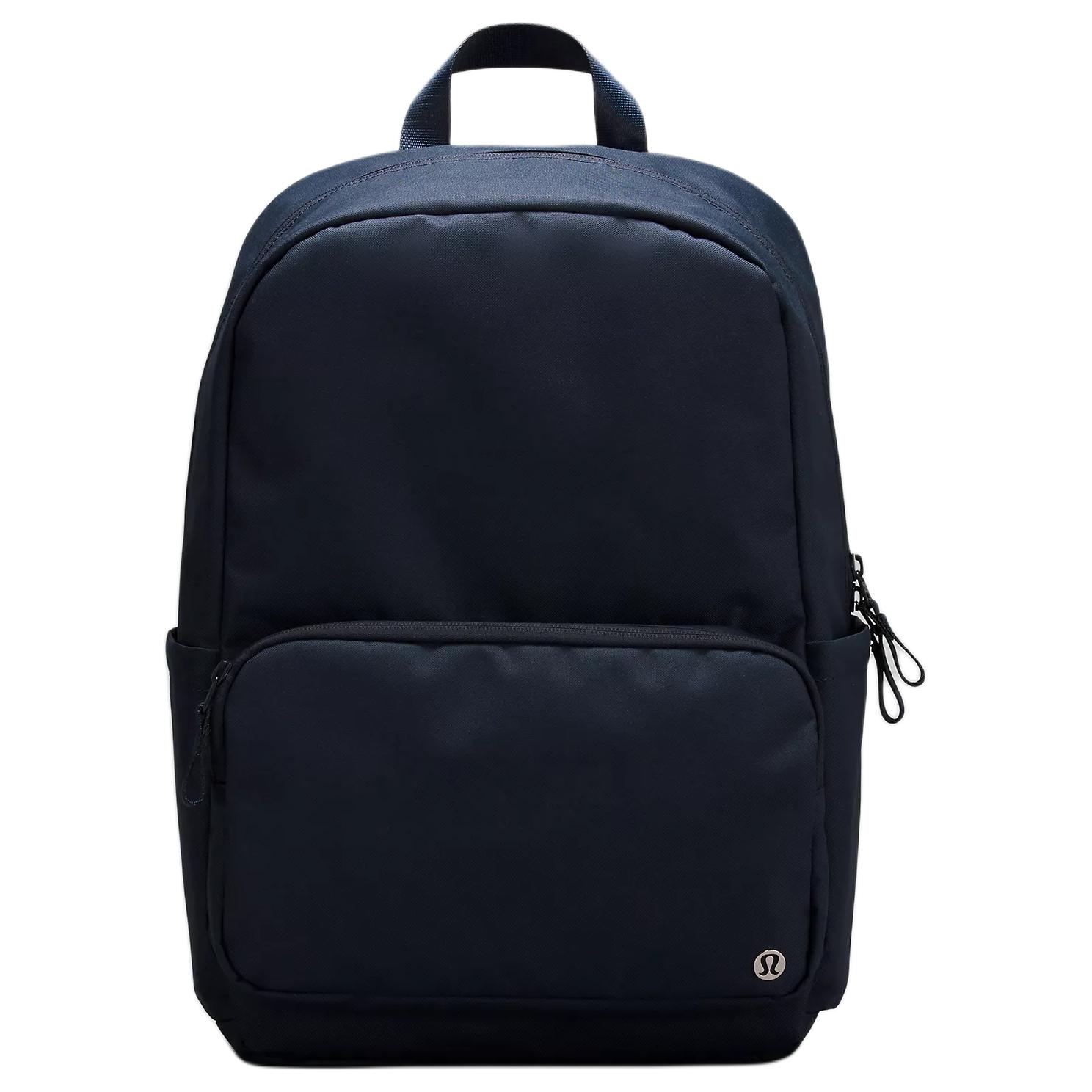 Lululemon Everywhere 22L Fashionable Versatile Recycled Polyester Backpack Unisex Backpack Navy-Blue Gray LU9BRWS-066212 Pure Marine Blue & Horizontal Gray