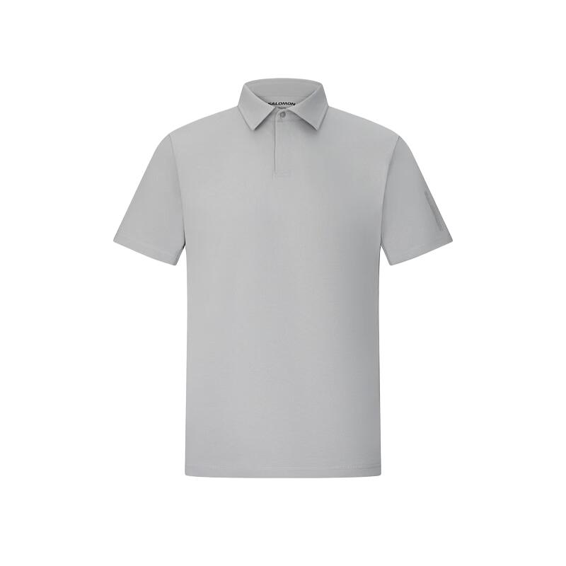 SALOMON Polo Shirts Men s Ultimate Gray C28864 Polo Collar Moderate Straight Fit LC2886400 XL