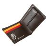 Castelbajac Bifold Mini Pressed Genuine Cowhide Casual Black Men's Wallet, Wallet, 057615, Leather, Style, [01]