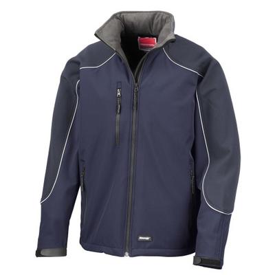 WORK-GUARD by Result Mens Ice Fell Hooded Soft Shell Jacket