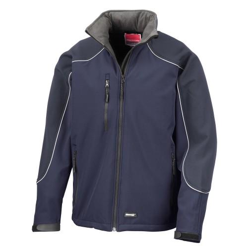 WORK-GUARD by Result Mens Ice Fell Hooded Soft Shell Jacket