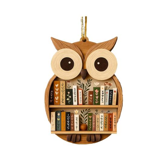 

Дерев яна полиця для книг Прикраса Тварина Форма Полиці Різдвяна прикраса Сова/Високогірна корова/Слон Фігурка Книжкові подарунки для книголюбів Читачів A