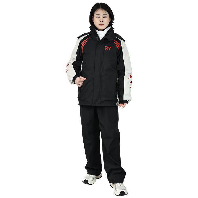 Men's Motorcycle Rain Suit: Thickened Stormproof Jacket & Pants for Riders