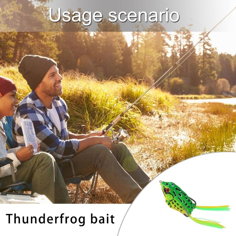 2Pcs Simulated Frogs Fishing Lures with Hook Frogs Lures Soft Tube Baits Reallistic Fishes tail Artificial Lures Enduring
