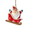 CMHI-Christmas Snowman Santa Claus Resin Small Pendant Hanging Organs European Vintage Christmas Tree Decoration Cute Charm