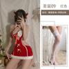 Sex Underwear Plush Tube Top Sexy Christmas Uniform Set Hollow Out Sex Pure Desire Uniform