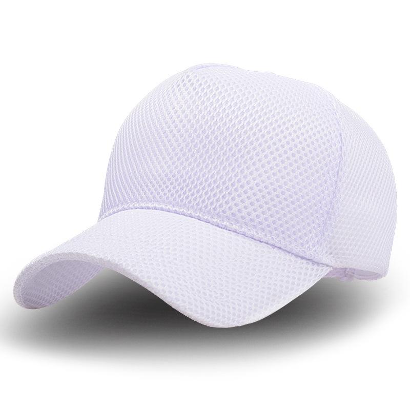 

Full Mesh High Top Baseball Cap For Men And Women Summer Breathable Large Size Sun Protection Trucker Caps Outdoor Dad Hat Gorra 60-65cm белый