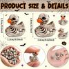 50-300PCS Mini Halloween Ducks Skull Ducks Gothic Skeleton Ducks Tiny Resin Ducks for Party Home Desk Office Garden Decoration