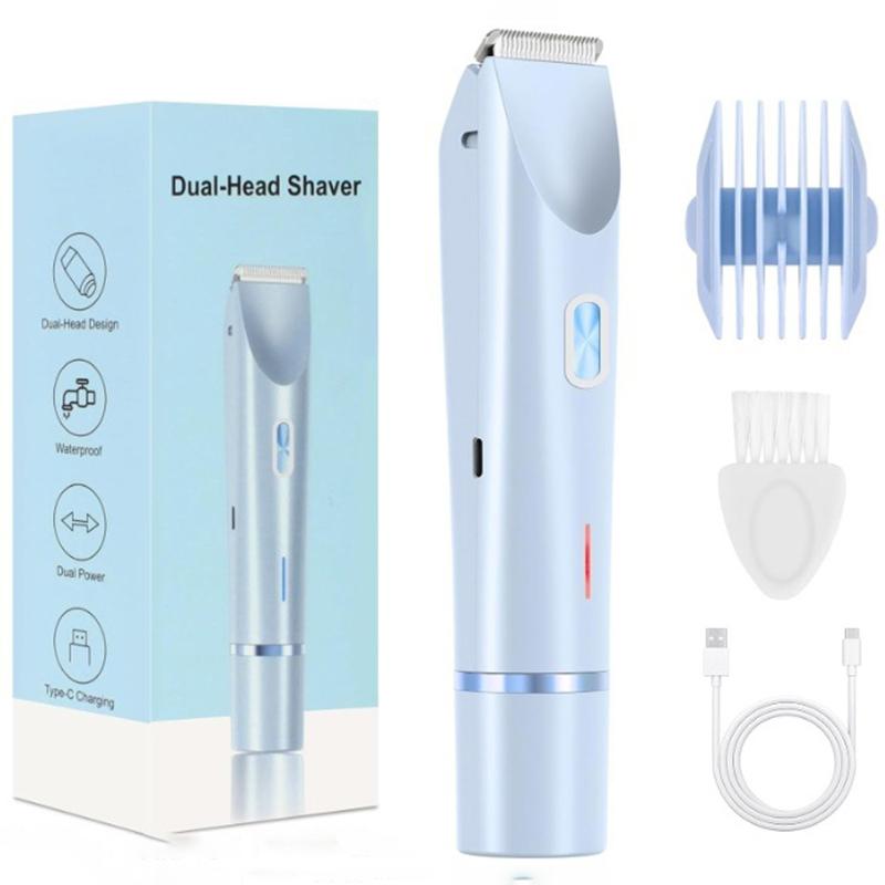Woman Double Head Electric Shaver Dual Purpose Female Razor Body Epilator Leg Underarm Bikini Electric Hair Remover Trimmer