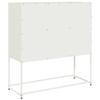 Sideboard White 100.5 x 39 x 107 cm Cold Rolled Steel