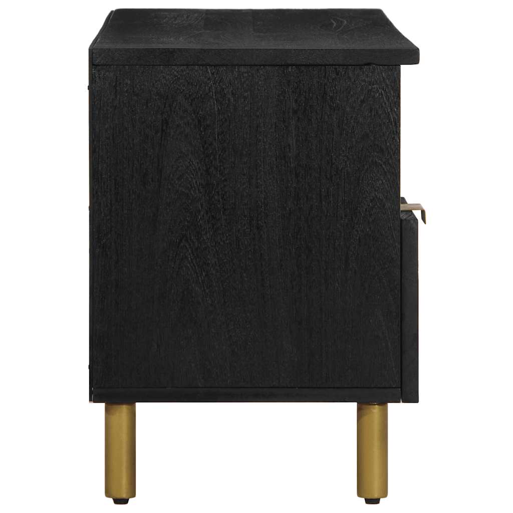 TV Stand In Black 100 X 33 X 46 Cm Engineered Wood