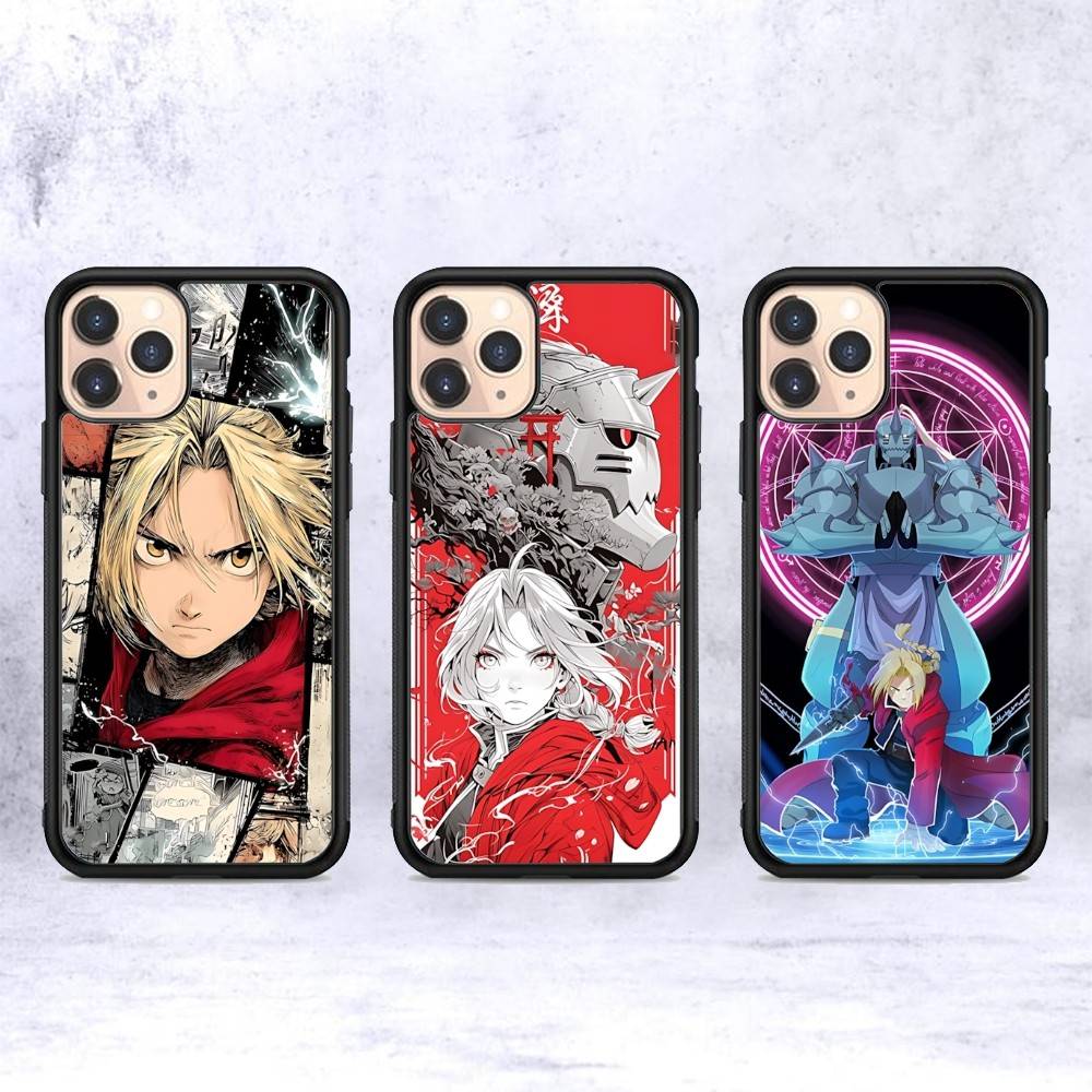Anime F-Fullmetal A-Alchemist Handyhülle Für IPhone 17 16 15 14 13 Plus 12 11 Pro Max PC+TPU Hüllen Rückseite