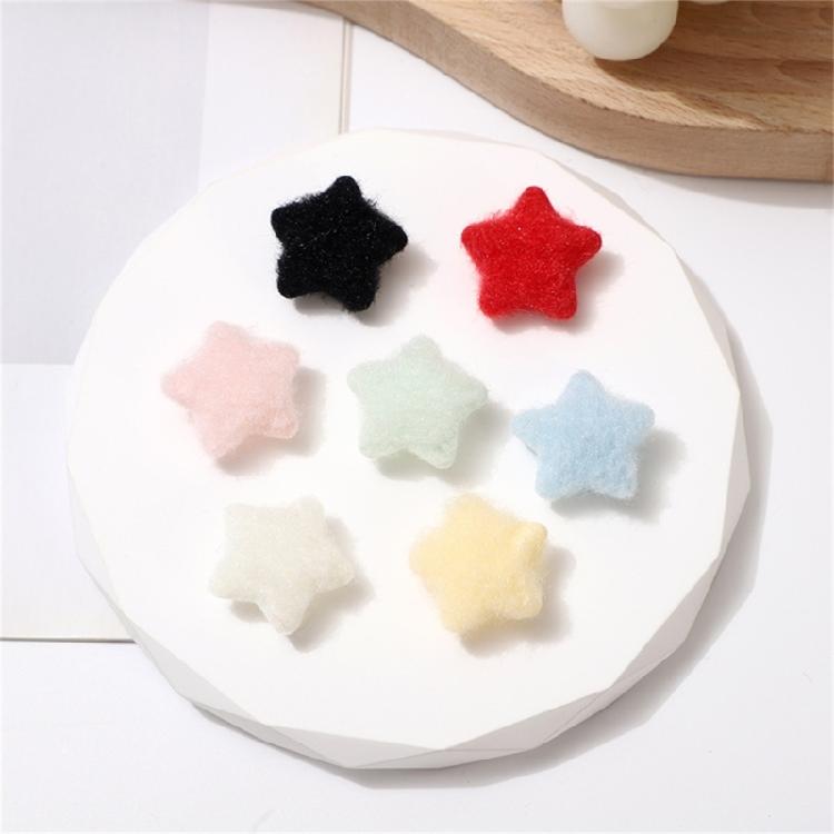 10 Pcs Plush Star Appliques Decorative Patches Sew on Patches Star Patches for Bag Shoe Hairpin Decorations